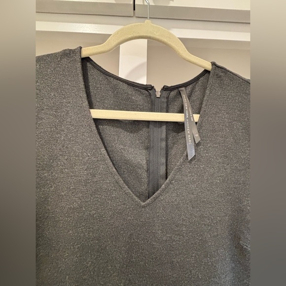 Marc Andrew Elegant Gray and Black Women's Fitted Dress - Picture 3 of 5